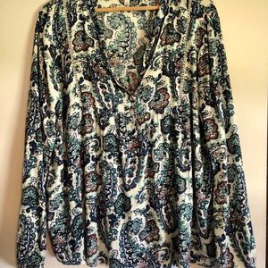 tLarge ANTHROPOLOGIE TOP! Great condition